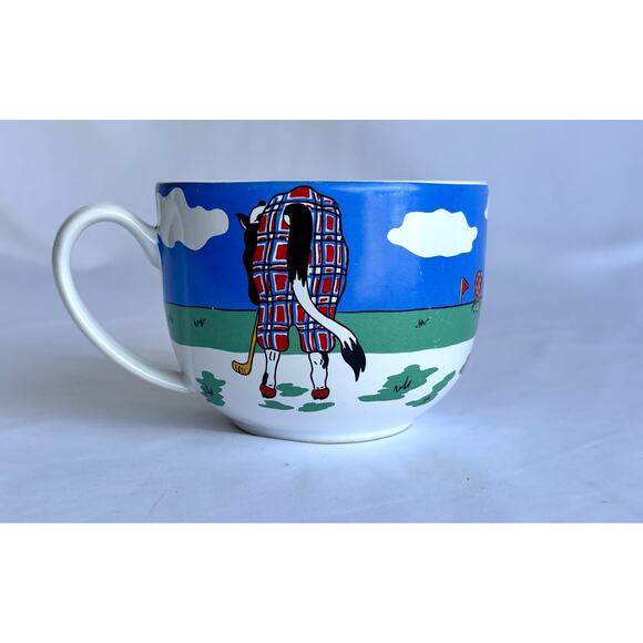 JCP Home Collection Cow Playing Golf Coffee Mug - Picture 3 of 7